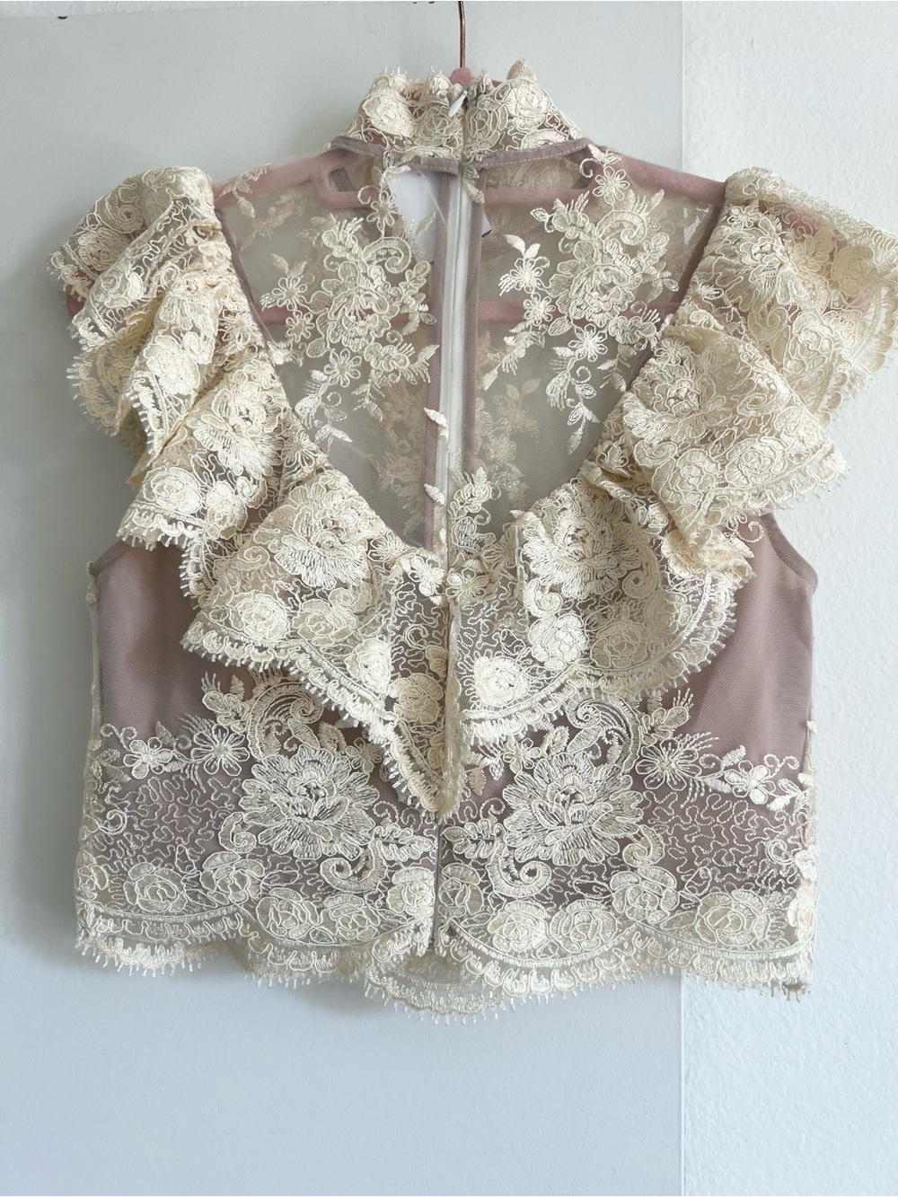 NWOT! Stone Cold Fox x REVOLVE Celia Top in Vintage Ivory - Picture 7 of 8